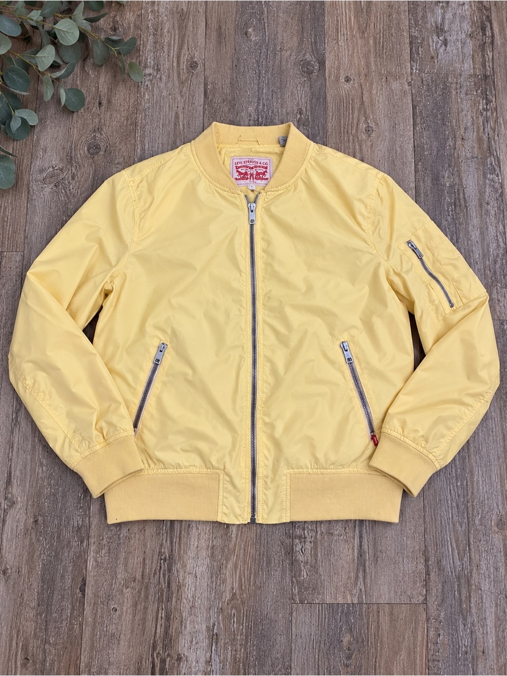 Levi's Bright Yellow Kids Bomber Jacket